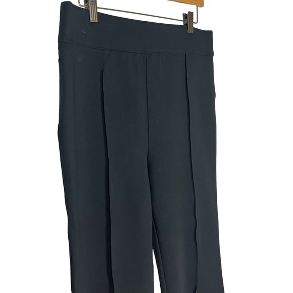 Spanx Black High Rise Wide Leg Short Length Altered Pull On Pants 1X - Picture 2 of 14